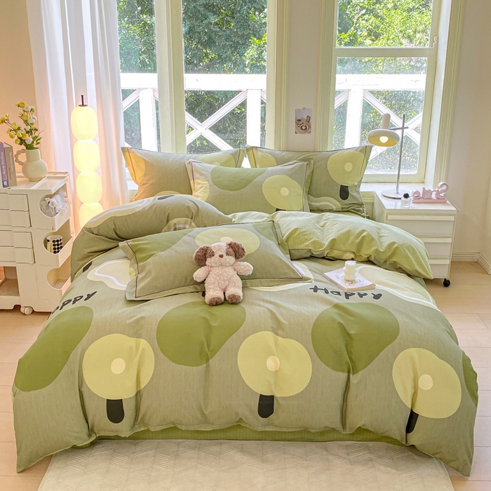 91家纺网 家纺一手货源 找家纺 宜家坊 2024全棉ins风小清新加厚磨毛【提供质检报告】 元气森林