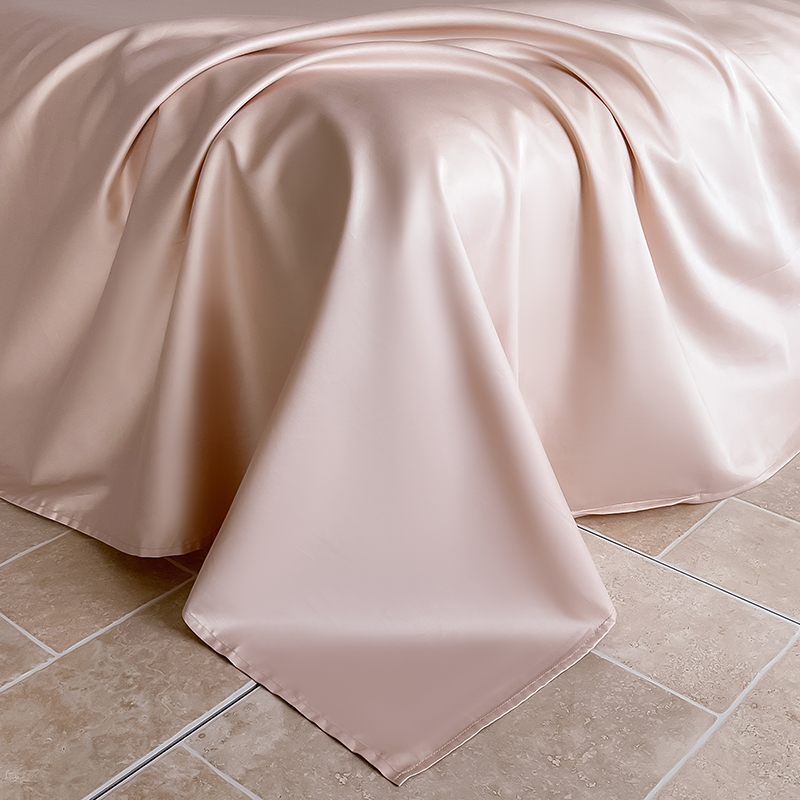 91家纺网 家纺一手货源 找家纺 （总）安力森/诚臻酒店用品酒店用品 2025新款高支高密60全棉贡缎长绒棉床单枕套纯棉被单学生宿舍三件套床上用品