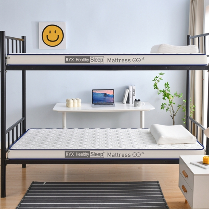 91家纺网 家纺一手货源 找家纺 顺发床垫 2025新款A类针织乳胶记忆海绵床垫-学生图 花瓣白（白）-9cm