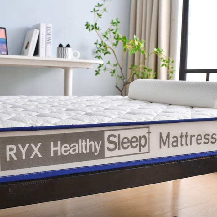 91家纺网 家纺一手货源 找家纺 顺发床垫 2025新款A类针织乳胶记忆海绵床垫-学生图 花瓣白（白）-9cm