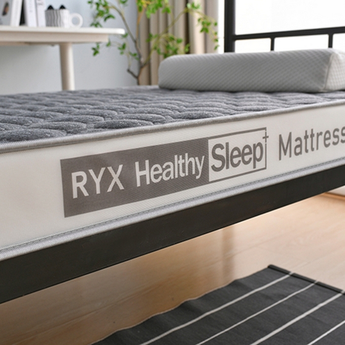 91家纺网 家纺一手货源 找家纺 顺发床垫 2025新款A类针织乳胶抗压棉乳胶床垫-学生款 菱形灰（白）-6cm