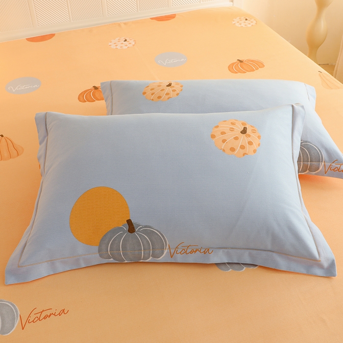 91家纺网 家纺一手货源 找家纺 巧玲珑2025新款AB版铂金生态四件套AB果乐果香-蓝