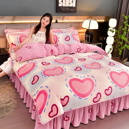 91家纺网 家纺一手货源 找家纺 （总）绒耀 2025新款高克重牛奶绒四件套保暖四件套直播爆款电商爆款