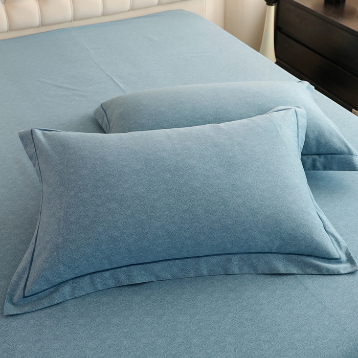 91家纺网 家纺一手货源 找家纺 巧玲珑 2024新款新疆棉亲肤四件套 梦露-蓝