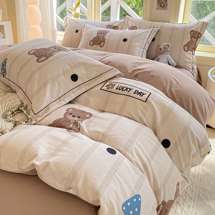 91家纺网 家纺一手货源 找家纺 宜家坊 2024全棉ins风小清新加厚磨毛【提供质检报告】 安妮