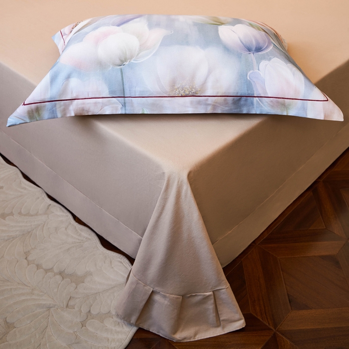 91家纺网 家纺一手货源 找家纺 宜家坊 2024新款全棉数码印花加厚磨毛【提供买家秀】 花海-蓝