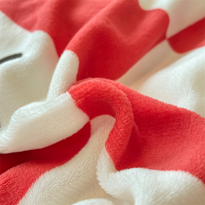 91家纺网 家纺一手货源 找家纺 2024新款A类AB版加厚保暖双面牛奶绒印花四件套--小清新系列 红格子猫