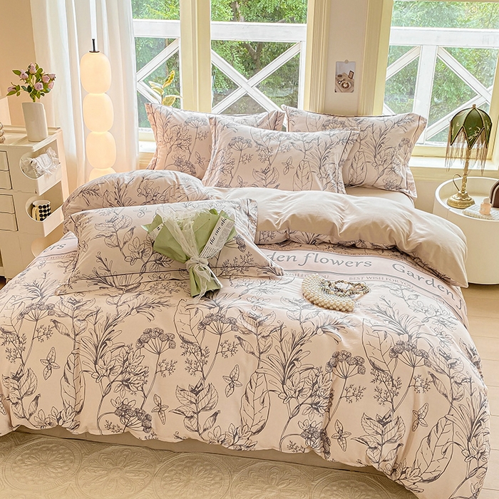 91家纺网 家纺一手货源 找家纺 宜家坊 2024全棉ins风小清新加厚磨毛【提供质检报告】 芳草集-玉