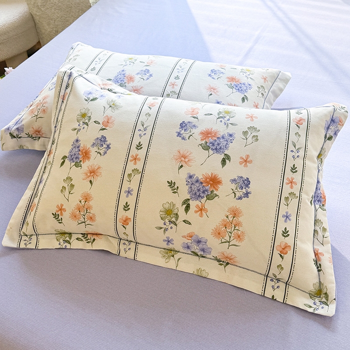 91家纺网 家纺一手货源 找家纺 巧玲珑2025新款AB版铂金生态四件套AB花蜜悠然-兰