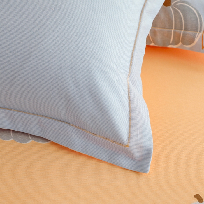 91家纺网 家纺一手货源 找家纺 巧玲珑2025新款AB版铂金生态四件套AB果乐果香-蓝