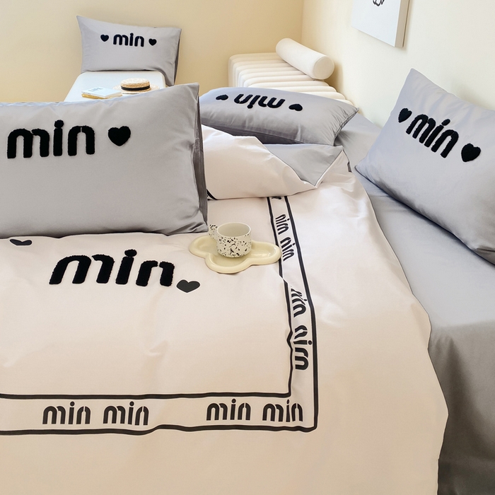 91家纺网 家纺一手货源 找家纺 宜家坊 2024全棉磨毛大版印加绣四件套【提供买家秀】 点点爱心