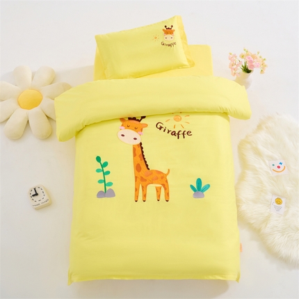 91家纺网 家纺一手货源 找家纺 （总）嗨皮宝贝 2025款卡通全棉幼儿园刺绣 儿童套件 刺绣幼儿园三件套