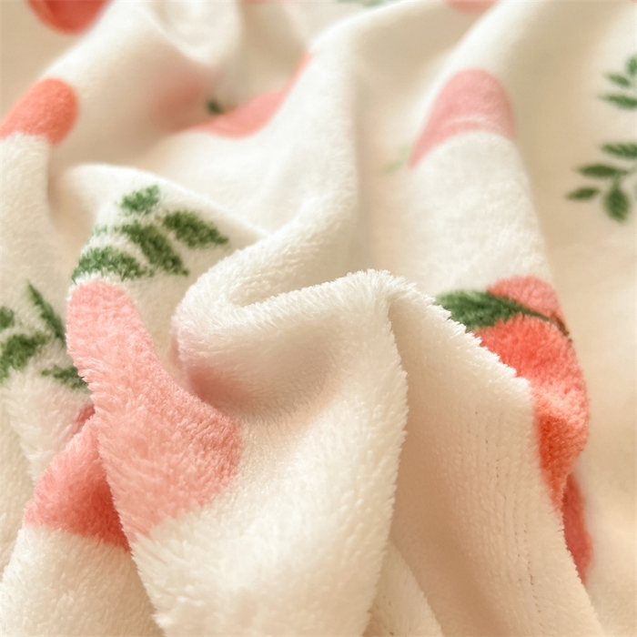 91家纺网 家纺一手货源 找家纺 2024新款A类AB版加厚保暖双面牛奶绒印花四件套--小清新系列 水果