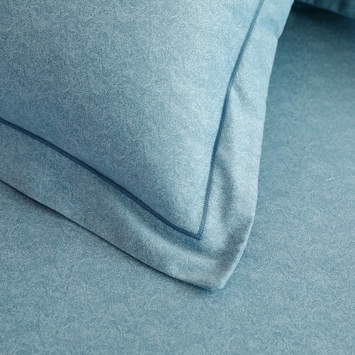 91家纺网 家纺一手货源 找家纺 巧玲珑 2024新款新疆棉亲肤四件套 梦露-蓝