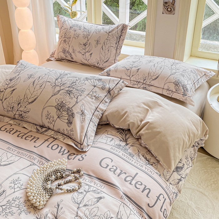 91家纺网 家纺一手货源 找家纺 宜家坊 2024全棉ins风小清新加厚磨毛【提供质检报告】 芳草集-玉