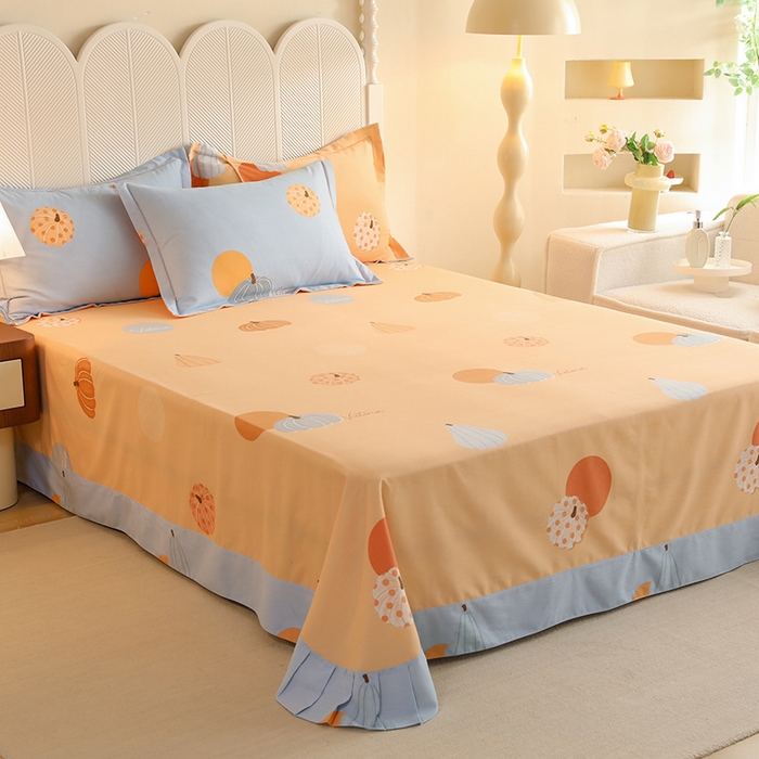 91家纺网 家纺一手货源 找家纺 巧玲珑2025新款AB版铂金生态四件套AB果乐果香-蓝