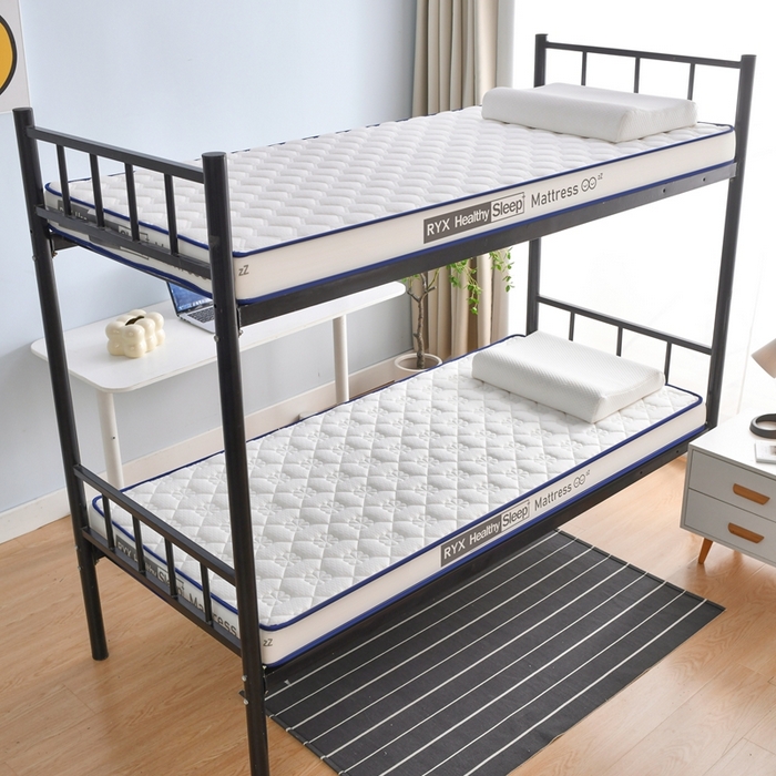 91家纺网 家纺一手货源 找家纺 顺发床垫 2025新款A类针织乳胶记忆海绵床垫-学生图 花瓣白（白）-9cm