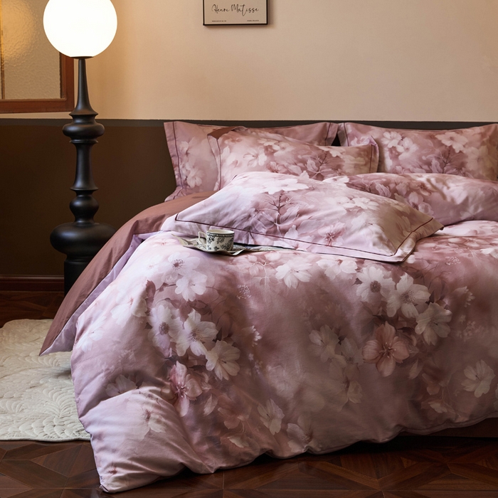 91家纺网 家纺一手货源 找家纺 宜家坊 2024新款全棉数码印花加厚磨毛【提供买家秀】 森屿-豆沙