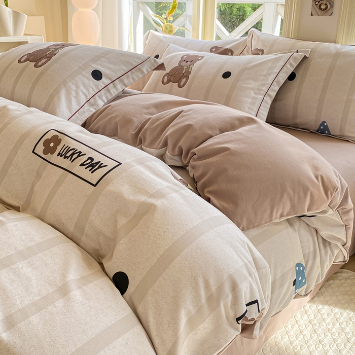 91家纺网 家纺一手货源 找家纺 宜家坊 2024全棉ins风小清新加厚磨毛【提供质检报告】 安妮