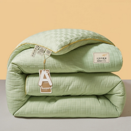 91家纺网 家纺一手货源 找家纺 （总）星航家纺 2025新款A类针织棉华夫格大豆被子母被子（真正A类针织棉）