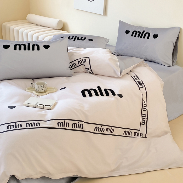 91家纺网 家纺一手货源 找家纺 宜家坊 2024全棉磨毛大版印加绣四件套【提供买家秀】 点点爱心