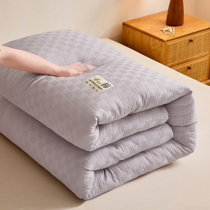 91家纺网 家纺一手货源 找家纺 米米儿家纺 2024新款A类华夫格针织提花大豆被 灰色