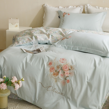 91家纺网 家纺一手货源 找家纺 （总）卡姿家纺 2024秋冬法式复古刺绣— 洛神花语