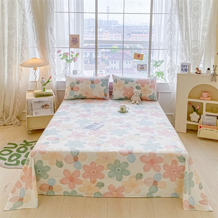 91家纺网 家纺一手货源 找家纺 （总）如约 2025新款全棉印花单床单