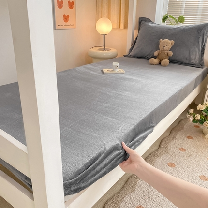 91家纺网 家纺一手货源 找家纺 （总）源舍家纺 2024新款学生宿舍款上下铺高克重牛奶绒床笠