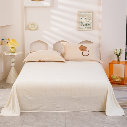 91家纺网 家纺一手货源 找家纺 （总）锦罗绣 2024新款230克纯色牛奶绒单床单