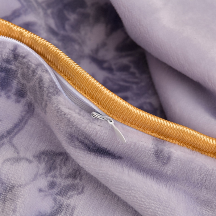 91家纺网 家纺一手货源 找家纺 亿品2025直播爆款9.5斤牛奶绒四件套加厚保暖床裙四件套 金枝玉叶