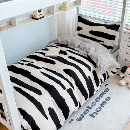 91家纺网 家纺一手货源 找家纺 （总）卡斯诺家纺馆 2025新款芦荟棉宿舍床上下铺三件套