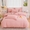 91家纺网 家纺一手货源 找家纺 锦罗绣 2024新款全消光230克牛奶绒烂花绒提花四件套 mu-粉