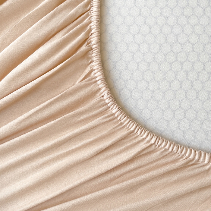 91家纺网 家纺一手货源 找家纺 老帅的工厂店 2025新款亲肤磨毛防水纯色学生床笠-小床图 杏色