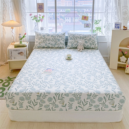 91家纺网 家纺一手货源 找家纺 （总）如约 2025新款全棉印花单床笠