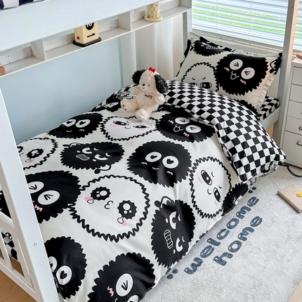 91家纺网 家纺一手货源 找家纺 （总）卡斯诺家纺馆 2025新款芦荟棉宿舍床上下铺三件套