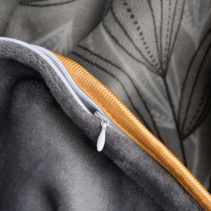 91家纺网 家纺一手货源 找家纺 亿品2025直播爆款9.5斤牛奶绒四件套加厚保暖床裙四件套 雅韵【灰】