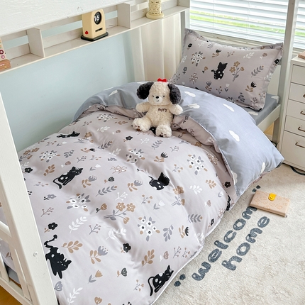 91家纺网 家纺一手货源 找家纺 （总）卡斯诺家纺馆 2025新款芦荟棉宿舍床上下铺三件套