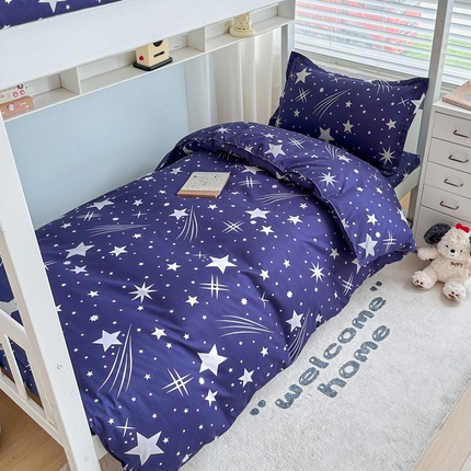 91家纺网 家纺一手货源 找家纺 （总）卡斯诺家纺馆 2025新款芦荟棉宿舍床上下铺三件套