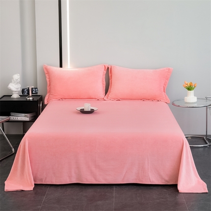 91家纺网 家纺一手货源 找家纺 （总）锦罗绣 2024新款230克纯色牛奶绒单床单