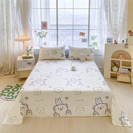 91家纺网 家纺一手货源 找家纺 （总）如约 2025新款全棉印花单床单