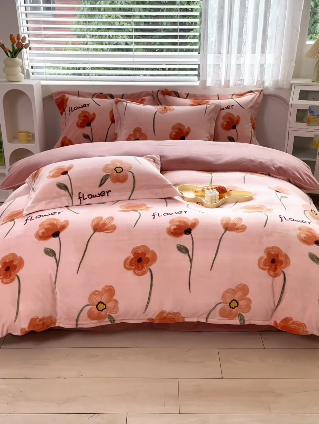 91家纺网 家纺一手货源 找家纺 锦罗绣 2024新款A类高克重牛奶绒印花单被套 春色满园