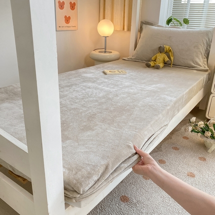 91家纺网 家纺一手货源 找家纺 （总）源舍家纺 2024新款学生宿舍款上下铺高克重牛奶绒床笠