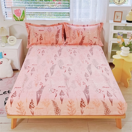 91家纺网 家纺一手货源 找家纺 （总）锦罗绣 2024新款A类高克重牛奶绒印花单床笠