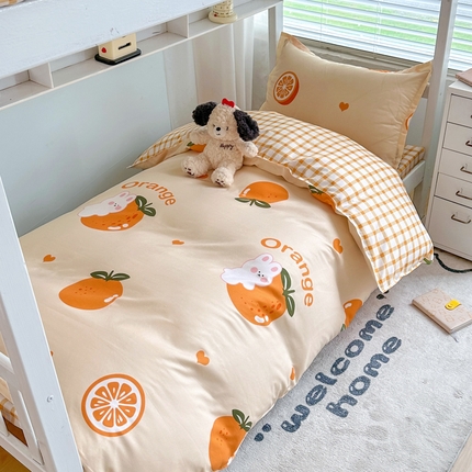 91家纺网 家纺一手货源 找家纺 （总）卡斯诺家纺馆 2025新款芦荟棉宿舍床上下铺三件套