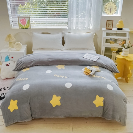 91家纺网 家纺一手货源 找家纺 （总）锦罗绣 2024新款A类高克重牛奶绒印花单被套