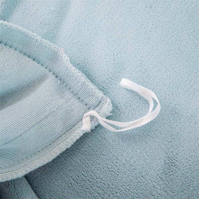 91家纺网 家纺一手货源 找家纺 锦罗绣 2024新款230克纯色牛奶绒单被套 水蓝-