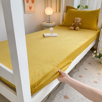 91家纺网 家纺一手货源 找家纺 （总）源舍家纺 2024新款学生宿舍款上下铺高克重牛奶绒床笠