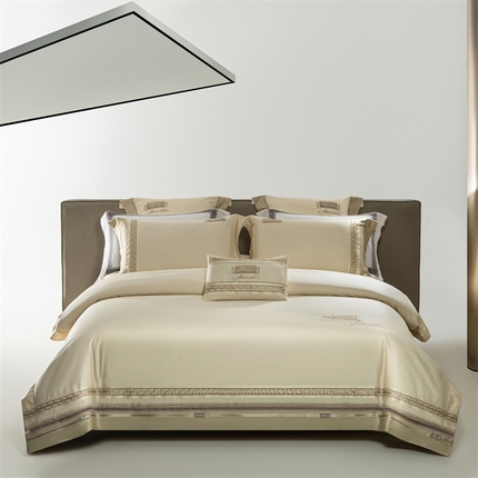 91家纺网 家纺一手货源 找家纺 （总）2025新款长绒棉高端绣花四件套-浩娜