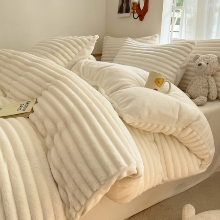 91家纺网 家纺一手货源 找家纺 （总）川悦生活 2024新款牛奶绒兔绒四件套-随风生活